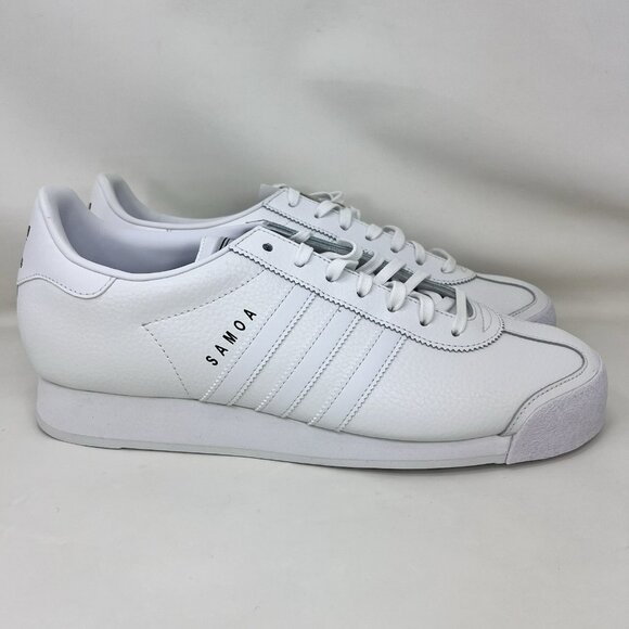 Adidas Originals Samoa Shoes Triple White Men's Size 11.5 - Picture 1 of 8